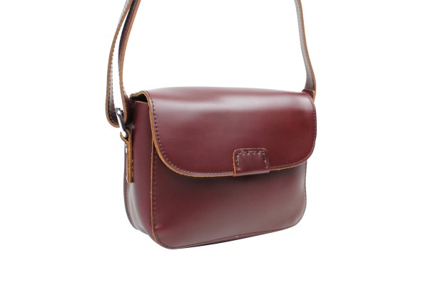 Classic Unique Full Grain Leather Shoulder Bag LS50