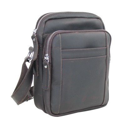 Full Grain Cowhide Leather Shoulder Bag LS56
