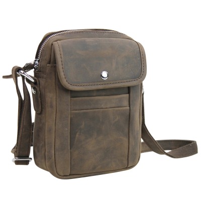 Full Grain Cowhide Leather Shoulder Bag LS60