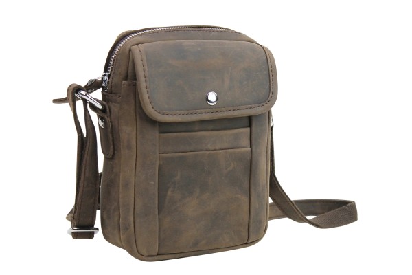 Full Grain Cowhide Leather Shoulder Bag LS60