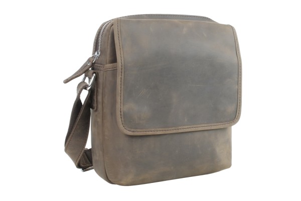 Full Grain Cowhide Leather Shoulder Messenger Bag LS62