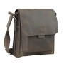 Full Grain Leather Casual Messenger Shoulder Bag LS63