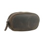 Full Grain Leather Small Oval Shape Waist Bag LW14