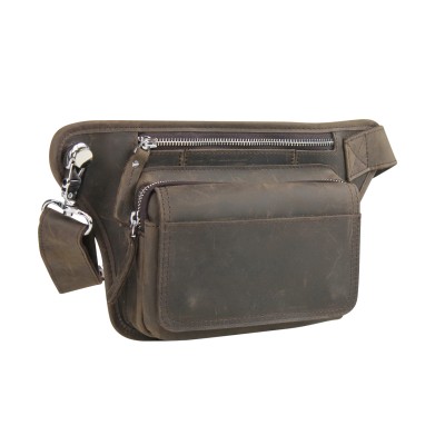 Full Grain Leather Fanny Pack Waist Bag LW15