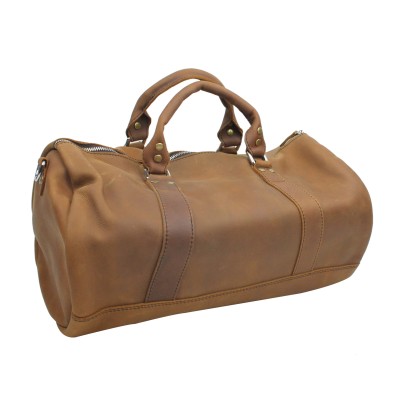 Cowhide Leather Gym Travel Carry On Duffle M302