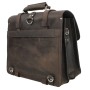 C.E.O. - 10 lb Weight 17 in. Classic Full Leather Briefcase Backpack  L01