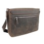 15 in. Cowhide Leather Casual Messenger Bag L10