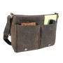 15 in. Cowhide Leather Casual Messenger Bag L10