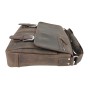 * Sale * 15 in. Cowhide Leather Casual Messenger Bag L10 Distress