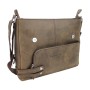 13 in. Leather Messenger Shoulder Bag  L19