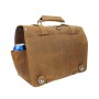 18 in. Leather Briefcase Backpack Gym Travel Bag L32