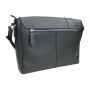 16 in. Casual Leather Messenger Bag Asymmetrical Design L35