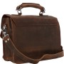 Vagarant Full Leather Small Briefcase Laptop Bag L40