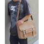 15 in. Cowhide Leather Stylish Casual Messenger Bag L59