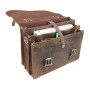 Full Leather 16 in. 3-tier Pro Leather Briefcase L63