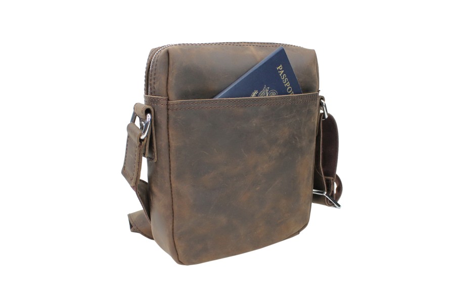 Vagabond Traveler Full Grain Leather Shoulder Bag L76
