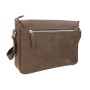 13 in. Oil Tanned Cowhide Leather Satchel L80