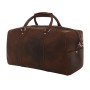 Cowhide Leather Overnight Travel Carry On Tote LD03