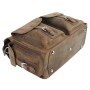 Full Grain Leather Overnight Duffle Travel Laptop Bag LD06