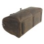 Full Grain Leather Small Overnight Gym Duffle Bag LD07