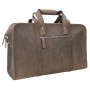 Full Grain Leather Medium Overnight Duffle Bag LD10