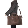 Full Grain Leather Medium Overnight Duffle Bag LD10