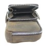9” Cowhide Leather Cross-Body Waist Bag. LH05