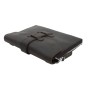 9 in. Cowhide Leather Mini-iPad Messenger Business Folder LH11