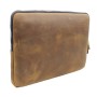 MacBook Pro Sleeve Full Grain Leather Folder LH17. Size 13 in. fit 12 in. MacBook Pro