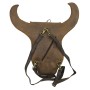 Handmade Full Leather Cowhide Bull Head Backpack LK01