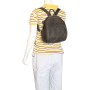 Full Grain Leather Small Roomy Backpack Shoulder Bag LK18