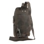 Full Grain Leather Long Shape Chest Pack LK22