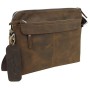 12 in. Cowhide Leather Messenger Bag LM03