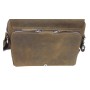 12 in. Cowhide Leather Messenger Bag LM03