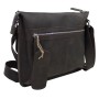 13 in. Cowhide Leather Messenger Shoulder Bag LM04