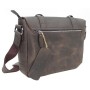 14 in. Cowhide Leather Messenger Shoulder Bag LM07