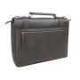 Classic Full Grain Leather Click Latch Messenger Laptop Bag LM25
