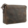 Medium Full Grain Leather Messenger Bag LM33