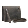 Full Leather Messenger Bag LM38 fit 12 inches MacBook Pro