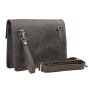 15 in. Full Leather Messenger Bag LM39