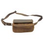 8 in. Cowhide Leather Parent-Child Shoulder Waist Bag LS25