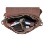 Cowhide Leather Slim Sling Shoulder Bag LS41