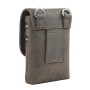 Full Grain Leather Slim Sling Shoulder Bag LS61