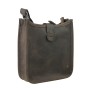 Full Grain Leather Slim Sling Shoulder Bag LS69