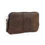 Full Grain Leather Hand Clutch Waist Pack LW05