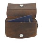 Full Grain Leather Hand Clutch Waist Pack LW05