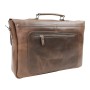 Classic Large Full Grain Leather Messenger Laptop Bag M62