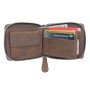 Cowhide Leather Zipper Wallet A103