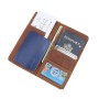 9 in. Full Leather Passport Air Ticket ID Holder A753