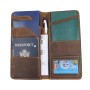 9 in. Oil Tanned Cowhide Leather Passport  Air Ticket Sleeve A756